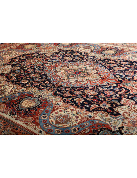 Rug Kashamr Zirkhaki Persia maroon blue 294x396