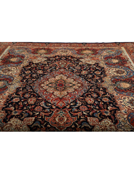Rug Kashamr Zirkhaki Persia maroon blue 294x396