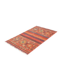 Rug Rubin Pakistan 96x148 Brick Red Petrol Blue 2