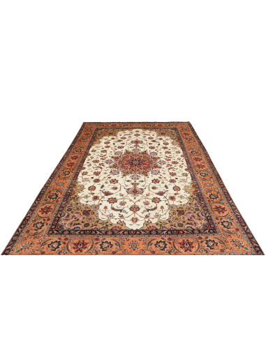 Tabriz 198x294 Cm Tabriz, Persia, Lana Cardata A Mano