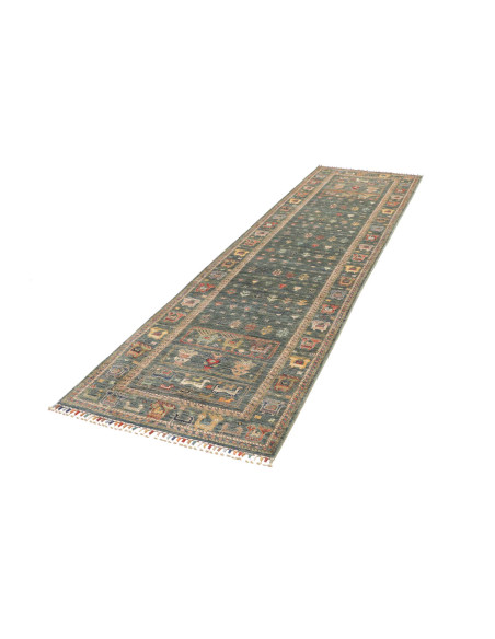 Rug Rubin Pakistan 79x300 Petrol Blue Emerald G