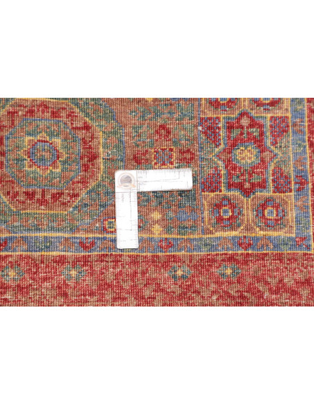 Rug Mamlouk Pakistan 81x300 Terracotta Red Aqua