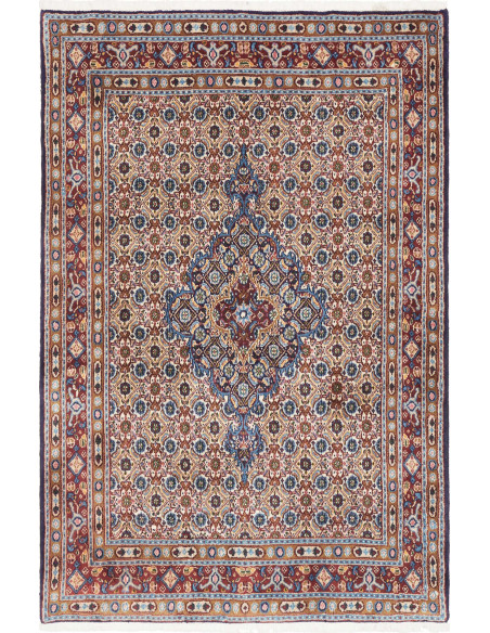 Moud 97x146 Cm Moud, Persia, Hand-carded Wool, Cotton,