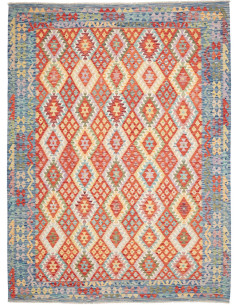 Rug Kilim Afghanistan 255x343 Red Orange Blue Y