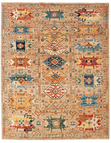 Rug Tribal Pakistan maroon brown 152x192