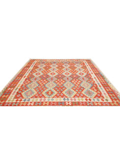 Rug Kilim Afghanistan 253x293 Red Orange Blue G 2