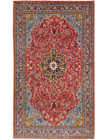 Sarough 130x220 Cm Sarough, Persia, Hand-carded Wool warp: