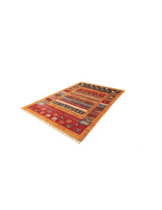 Rug Mosaic Pakistan 170x245 Terracotta Blue Red 2