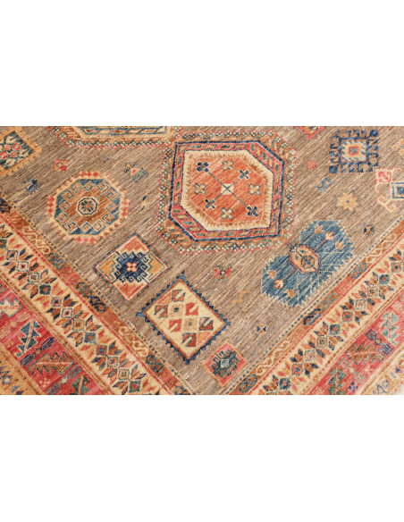 Rug Tribal Pakistan 277x370 Taupe Grey Terracot