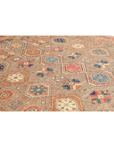 Rug Tribal Pakistan 277x370 Taupe Grey Terracot