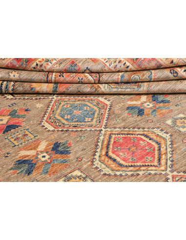 Rug Tribal Pakistan 277x370 Taupe Grey Terracot