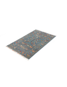 Tappeto Rubin Pakistan 80x125 Blu Petrolio Terr 2