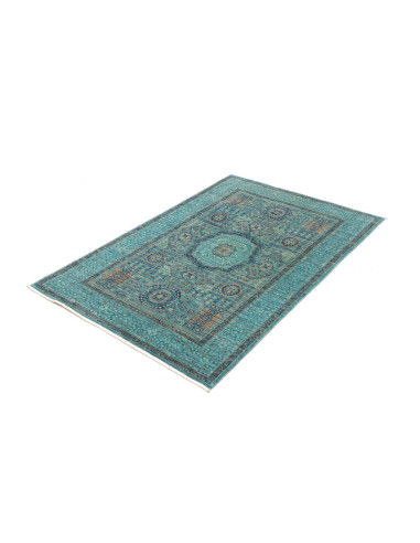 Rug Mamlouk Pakistan 103x150 Turquoise Blue Gol