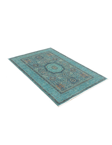 Rug Mamlouk Pakistan 103x150 Turquoise Blue Gol