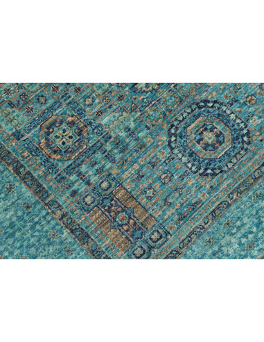 Rug Mamlouk Pakistan 103x150 Turquoise Blue Gol