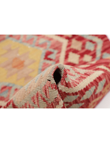 Rug Kilim Afghanistan 62x189 Terracotta Red Cre