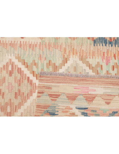 Tappeto Kilim Afghanistan 86x198 Beige Rosa Azz