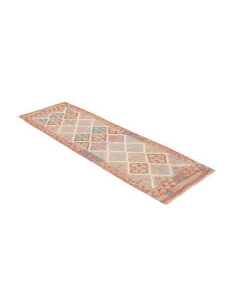 Tappeto Kilim Afghanistan 62x194 Terracotta Blu