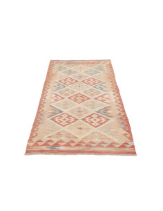 Tappeto Kilim Afghanistan 84x190 Terracotta Cre 2