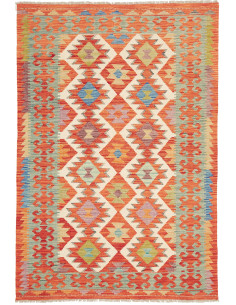 Rug Kilim Afghanistan 123x184 Orange Red Beige