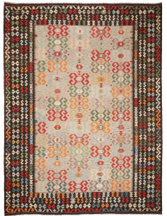 Rug Kilim Afghanistan 259x342 Beige Multicolore