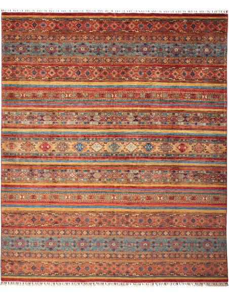 Tappeto Samarkand Pakistan rosso arancione 254x300