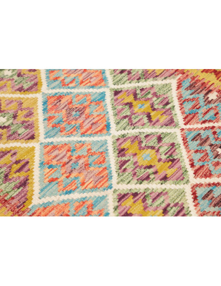 Kilim 102x140 Cm Kilim, Afghanistan, Hand-carded Wool warp: