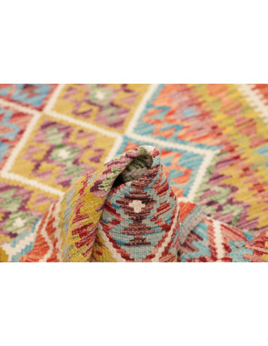 Kilim 102x140 Cm Kilim, Afghanistan, Hand-carded Wool warp: