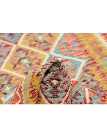 Kilim 102x140 Cm Kilim, Afghanistan, Hand-carded Wool warp: