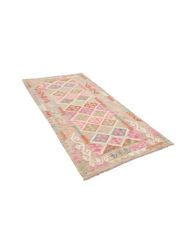 Kilim 99x200 Cm Kilim, Afghanistan, Hand-carded Wool warp: