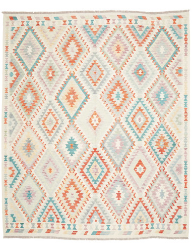 Rug Killim 251x298 Ivory Coral