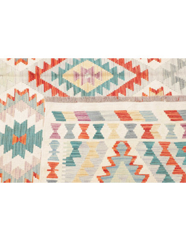 Rug Killim 251x298 Ivory Coral