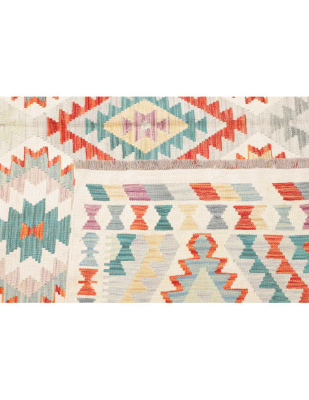 Rug Killim 251x298 Ivory Coral