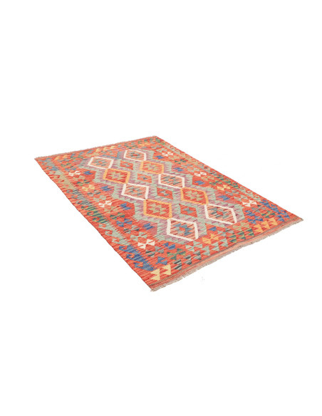 Kilim 126x176 Cm Kilim, Afghanistan, Hand-carded Wool, 0.3