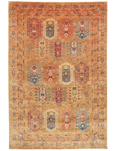 Rug Tribal Pakistan 200x293 Burnt Orange Red