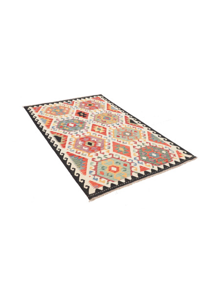 Kilim 123x182 Cm Kilim, Afghanistan, Hand-carded Wool warp: