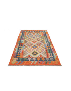 Kilim 119x187 Cm Kilim, Afghanistan, Hand-carded Wool warp: 2