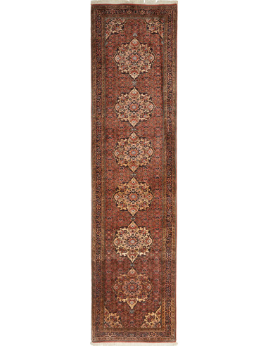 Bidjar 77x325 Cm Bidjar, Persia, Lana Cardata A Mano