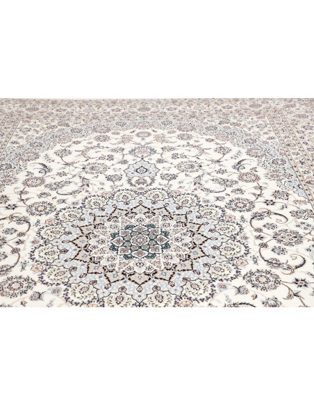 Nain 6la 252x356 Cm Nain 6la Persia, Hand-carded Wool And