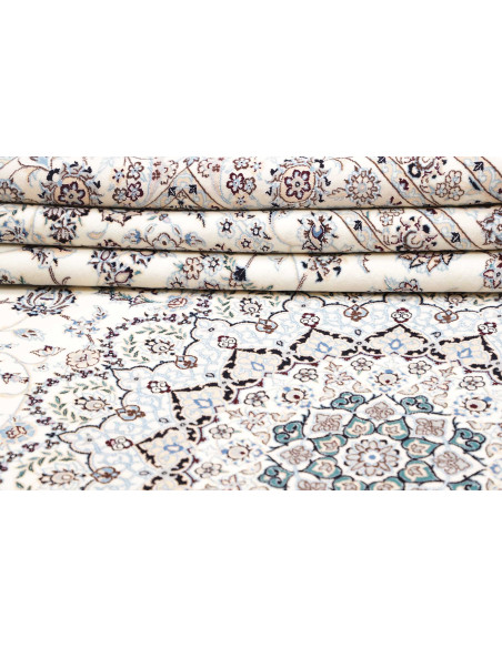 Nain 6la 252x356 Cm Nain 6la Persia, Hand-carded Wool And