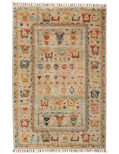 Tappeto Rubin Pakistan 82x123 Beige Blu Rosso G