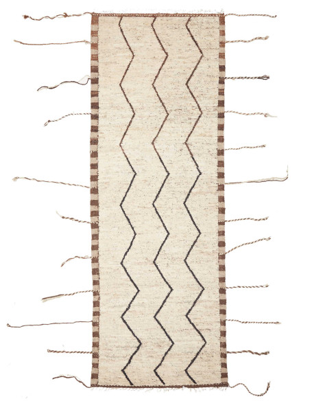Tappeto Gabbeh Marrakech Pakistan 108x303 Crema