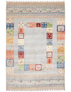 Tappeto Siva Pakistan 205x301 Celeste Chiaro Bl