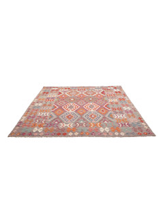 Kilim 204x209 Cm Kilim, Afghanistan, Hand-carded Wool warp: 2