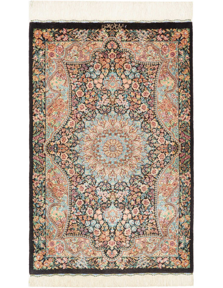 Rug Ghom Silk Persia 58x90 Dark Multicolor