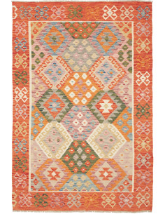 Kilim 130x190 Cm Kilim, Afghanistan, Hand-carded Wool warp: