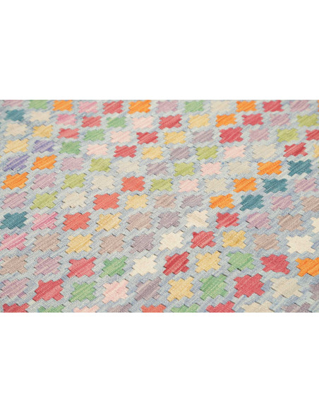 Kilim 152x197 Cm Afghan Kilim Hand-carded Wool Cotton Warp