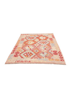 Kilim 153x195 Cm Kilim, Afghanistan, Hand-carded Wool warp: 2