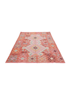 Kilim 148x200 Cm Kilim Afgano. Lana Cardata A Mano ordito: 2