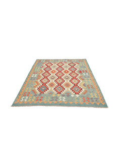 Kilim 147x197 Cm Kilim Afghanistan, Hand-carded Wool cotton 2